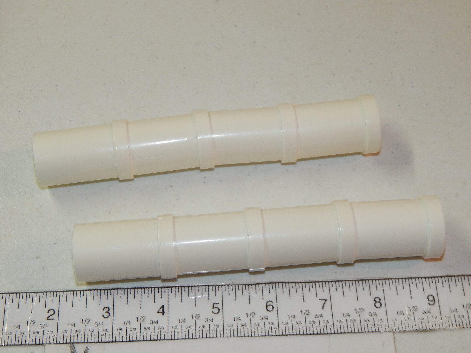 Spinning Marble Run Quercetti Migoga 6565 Lot of 8 White Connector Tube Parts