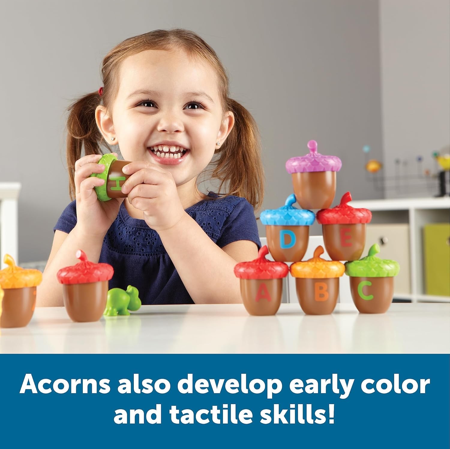 Learning Resources Alphabet Acorns Activity Set -78 Pieces, Ages 3+ Toddler Lear