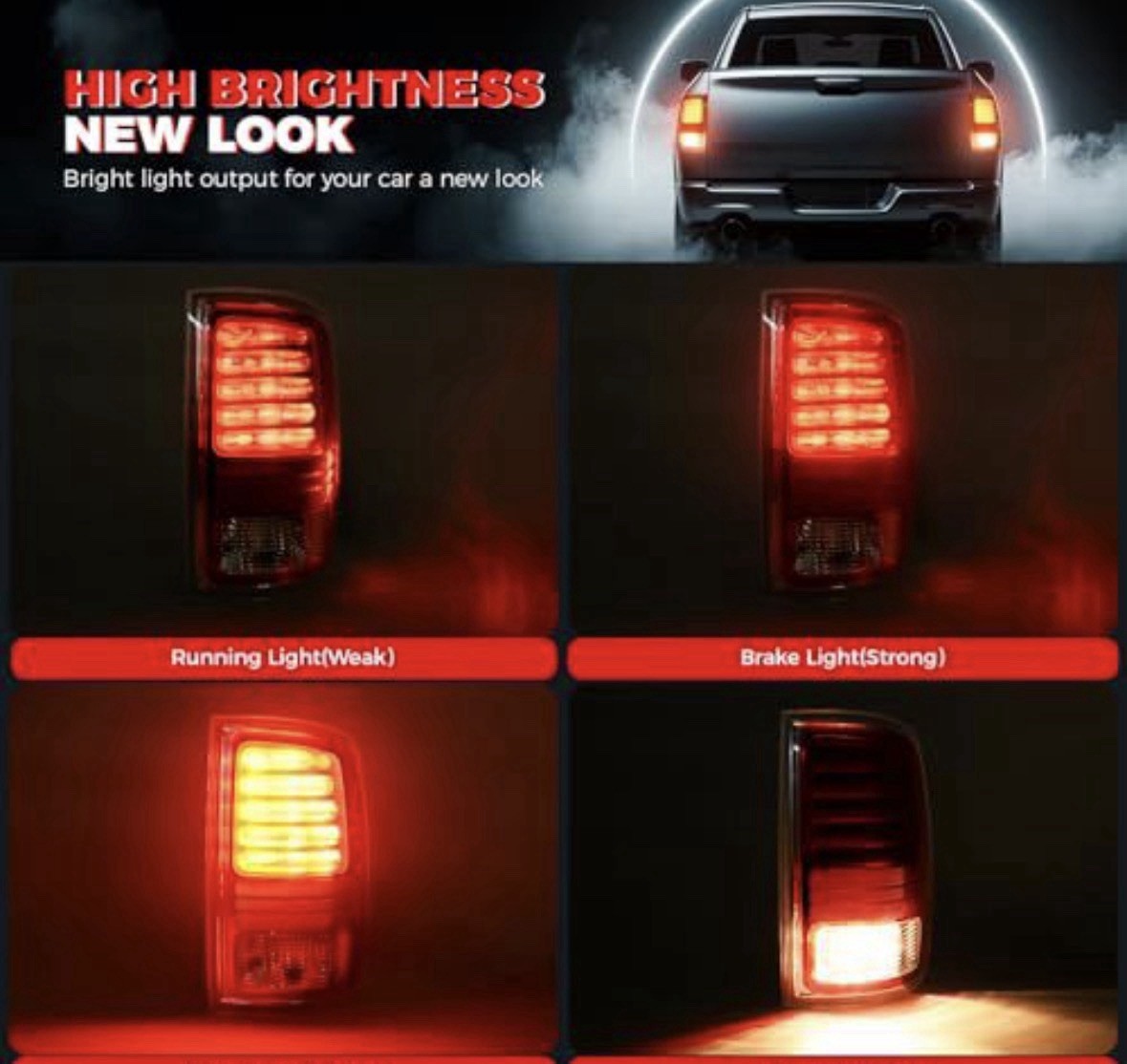 Ram 1500 Tail Light Assembly Compatible with 2013-2018 Right Passenger Side