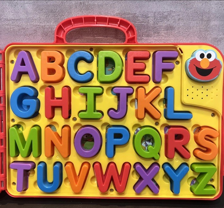 Sesame Street Elmo’s Learning Letters Talking Activity Board Toy Red Complete