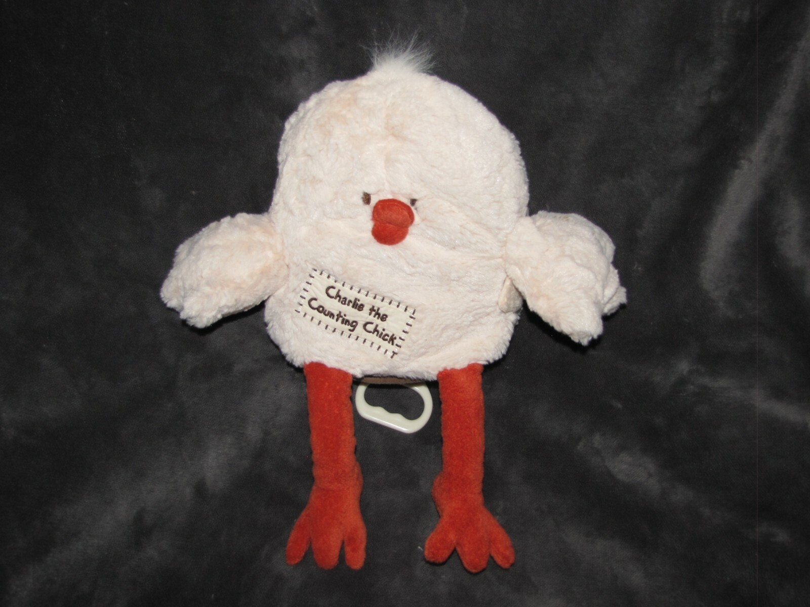 Babystyle Charlie the Counting Chick Stuffed Plush Cloth Soft Book Musical Pull