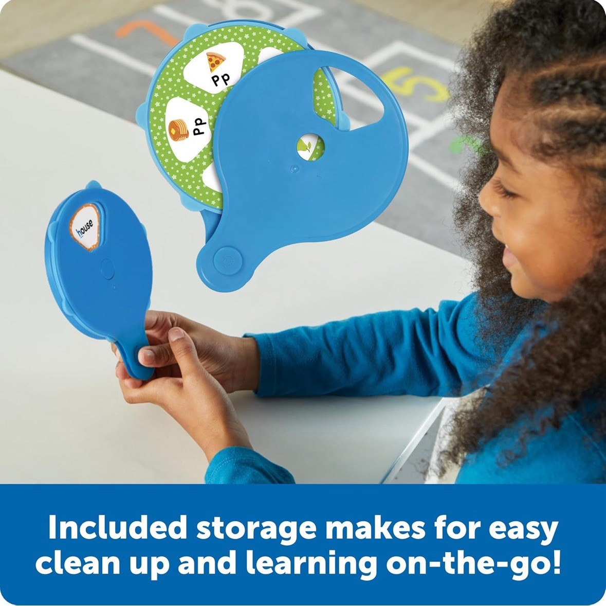 Learning Resources Skill Builders! Letter Quiz Wheel, Alphabet Flash Cards
