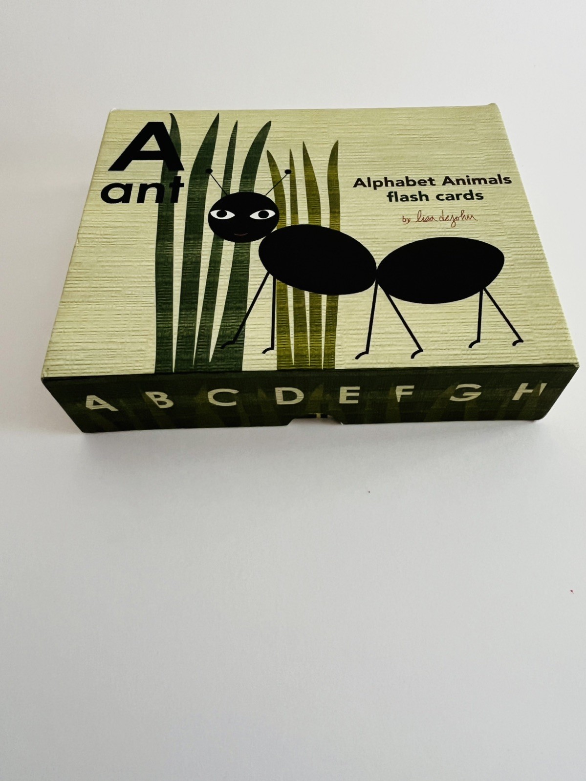 Illustrated Alphabet ABC Animals Flash Cards Lisa Dejohn Chronicle Books