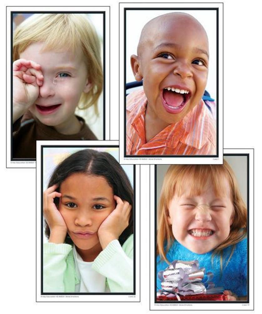 Carson Dellosa PHOTOGRAPHIC LEARNING CARDS More Emotions PreK-Gr.1 NEW KE-84503