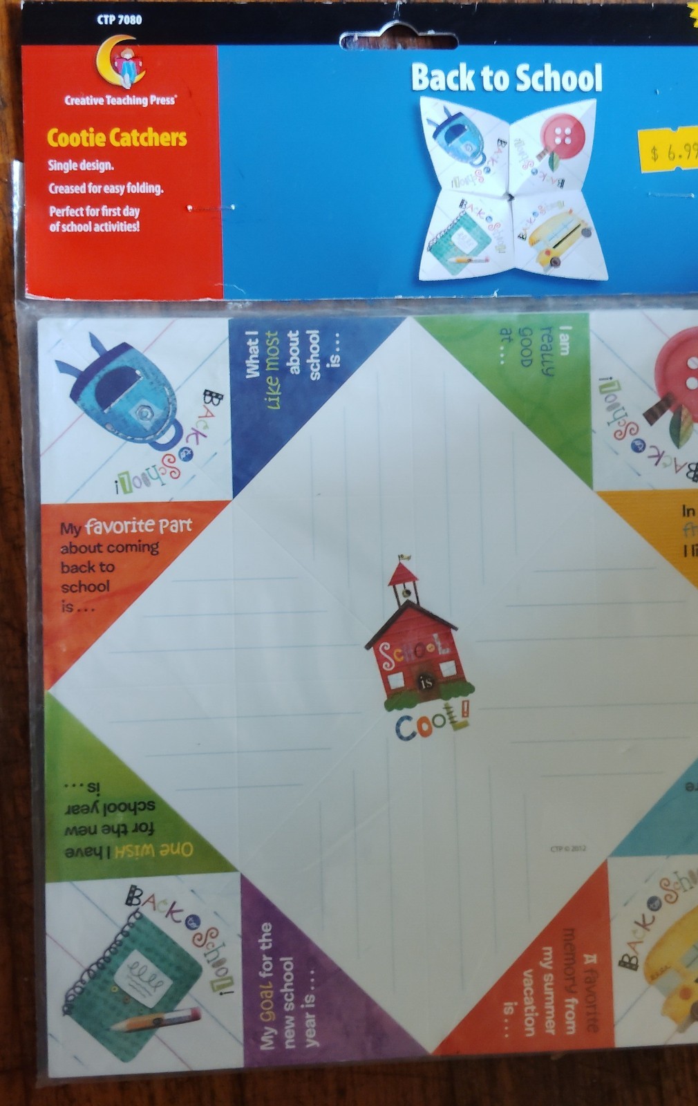 Back To School Activity “Cootie Catchers” Question Answer Easy To Fold 30 In…