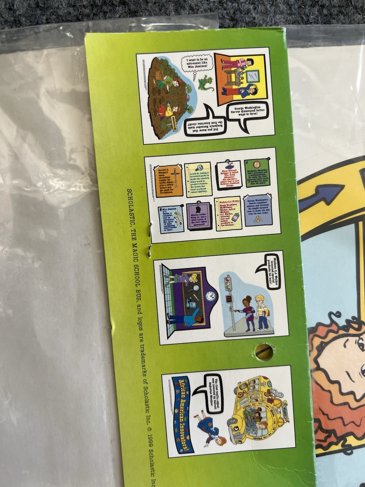 Magic School Bus 1999 Classroom Bulletin Board Set African American Innovators