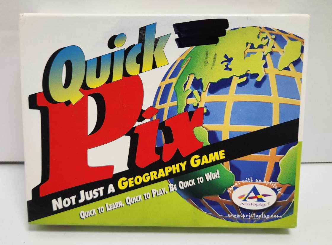 2003 Quick Pix Geography Card Game Homeschool Travel Learning Aristoplay Unused
