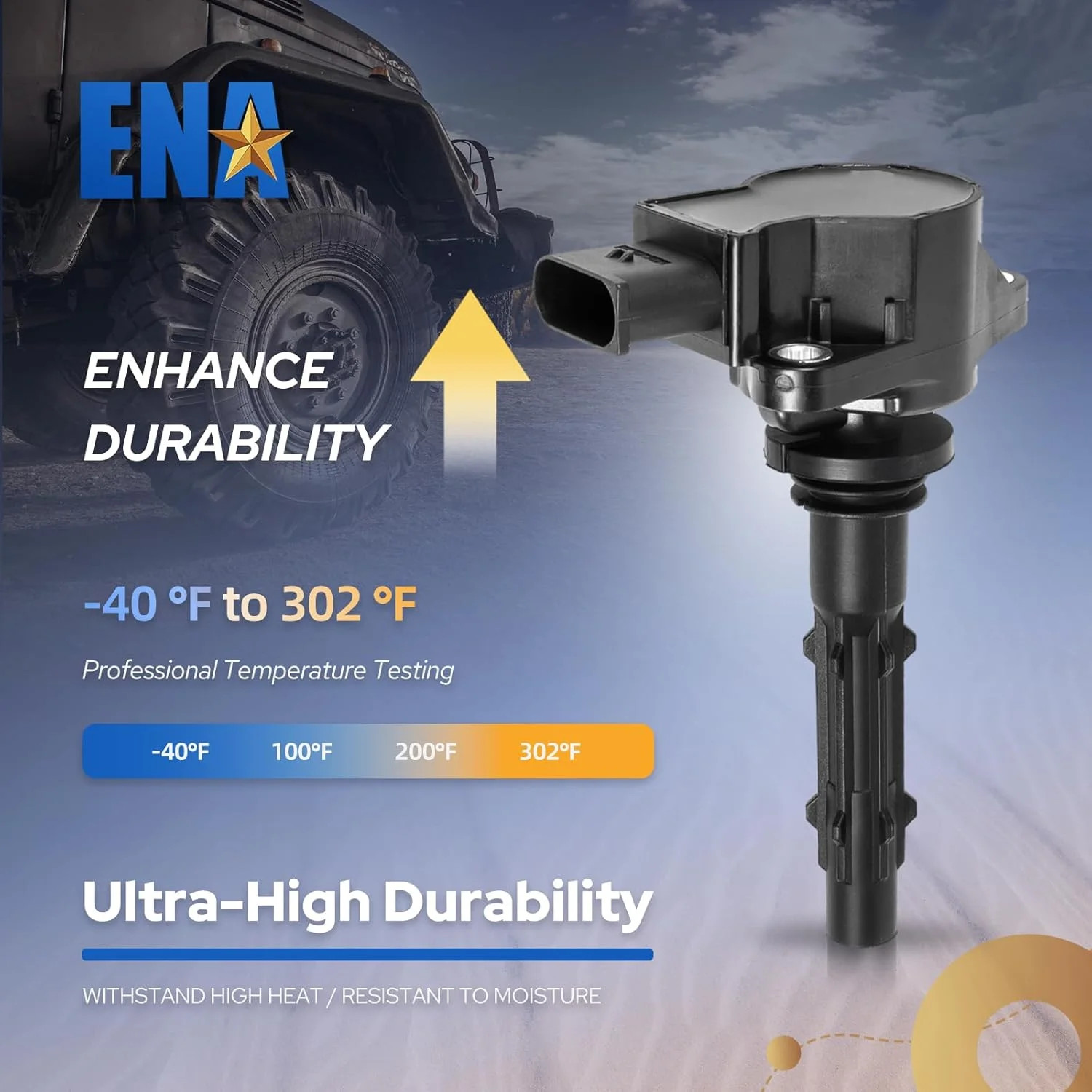 ENA 1 Ignition Coil Pack Compatible with Mercedes-Benz 3.0L 3.5L 4.6L 5.5L C230