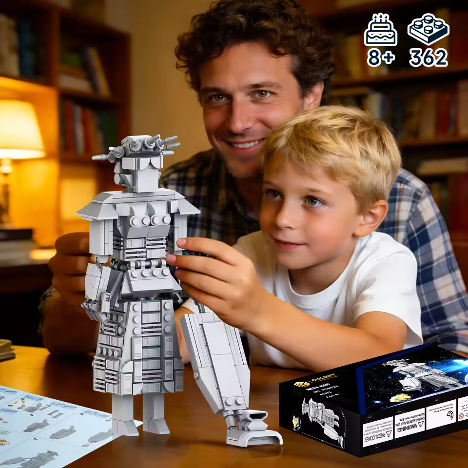 Spaceballs Mega Maid Robot Building Blocks Set, Classic Nostalgic Battle Mech Mo