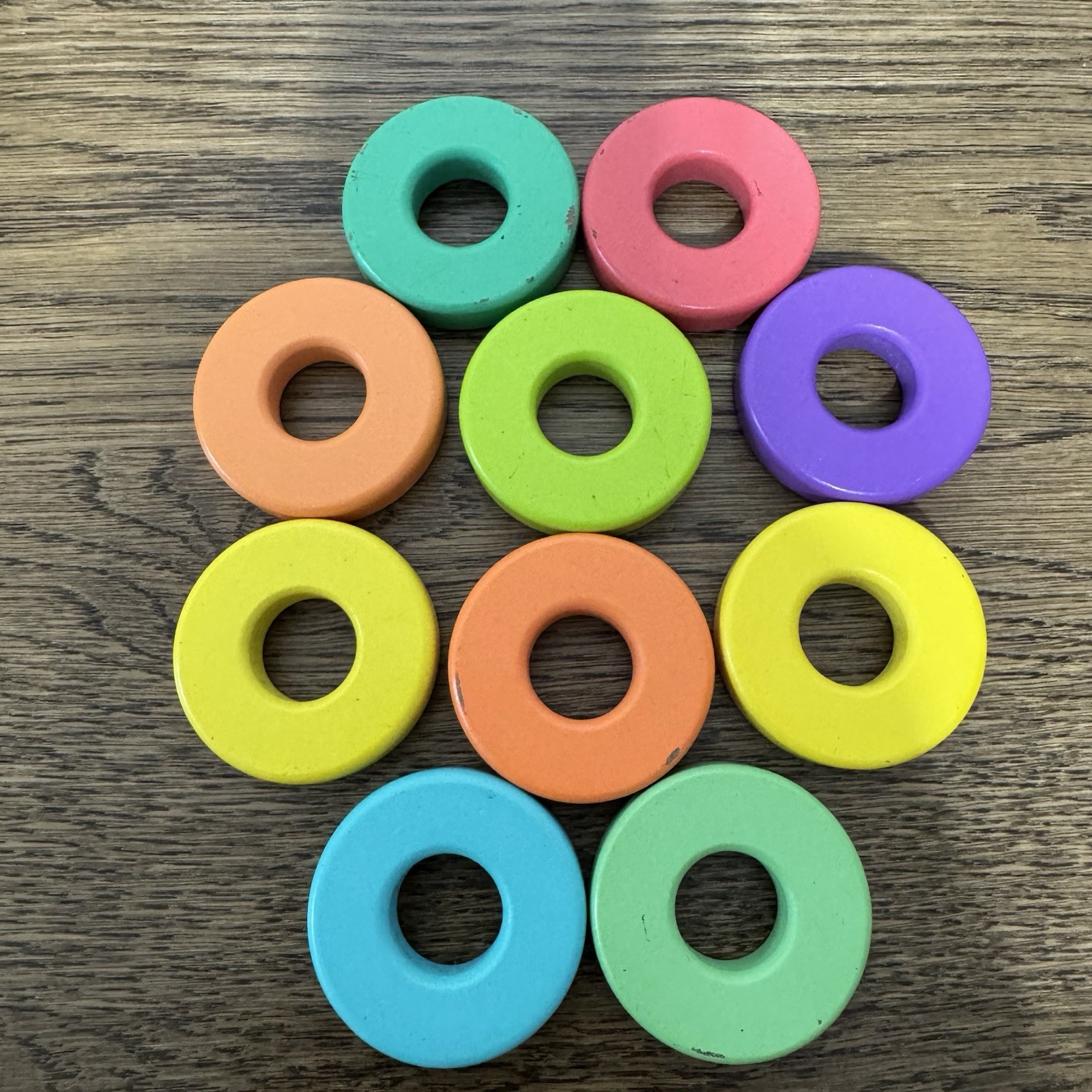 Lovevery Babbler Play Kit…Wooden Stack And Slot Baby Toy Ring Drop