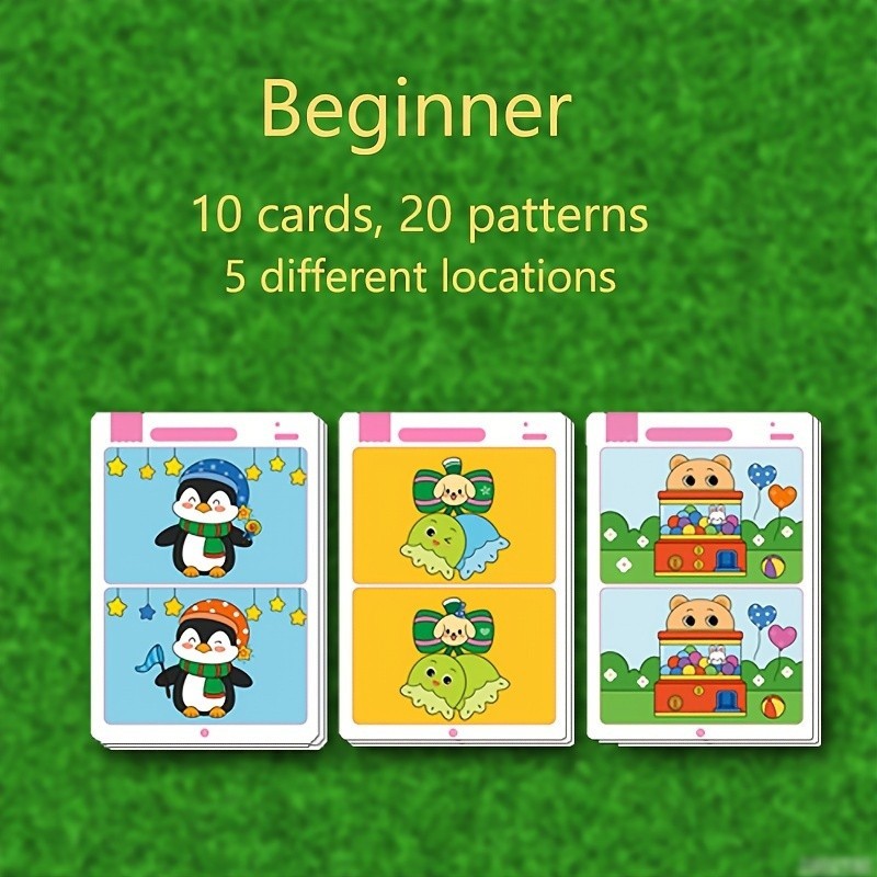Reusable Find the Difference Game for Kids Focus & Attention Training Toy
