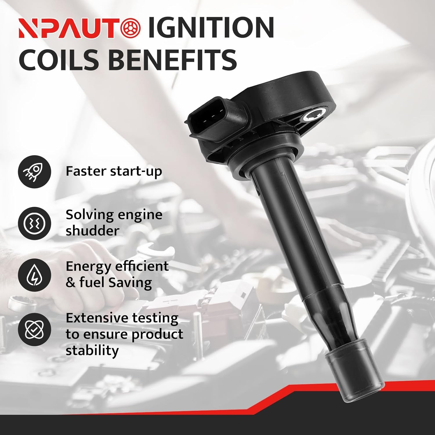 Ignition Coil Pack Compatible with V6 00-07 Honda Accord Odyssey LX EX,