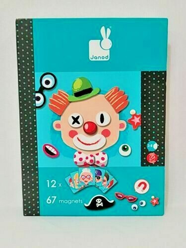 Crazy Faces Magneti’ Book Magnetic Pieces Cards & Box Educational Toy FREE SHIP