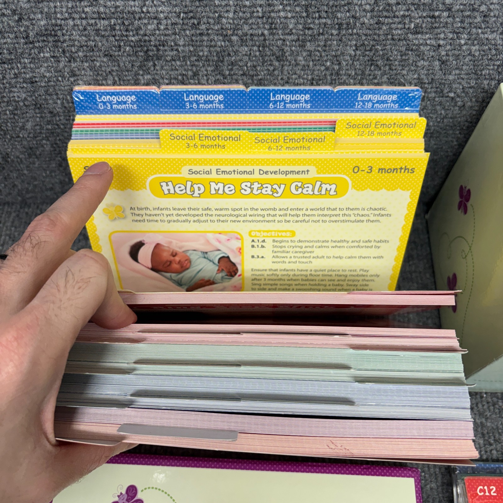 Frog Street Infant Photo Activity Cards Set 0-18 Months Home School Curriculum