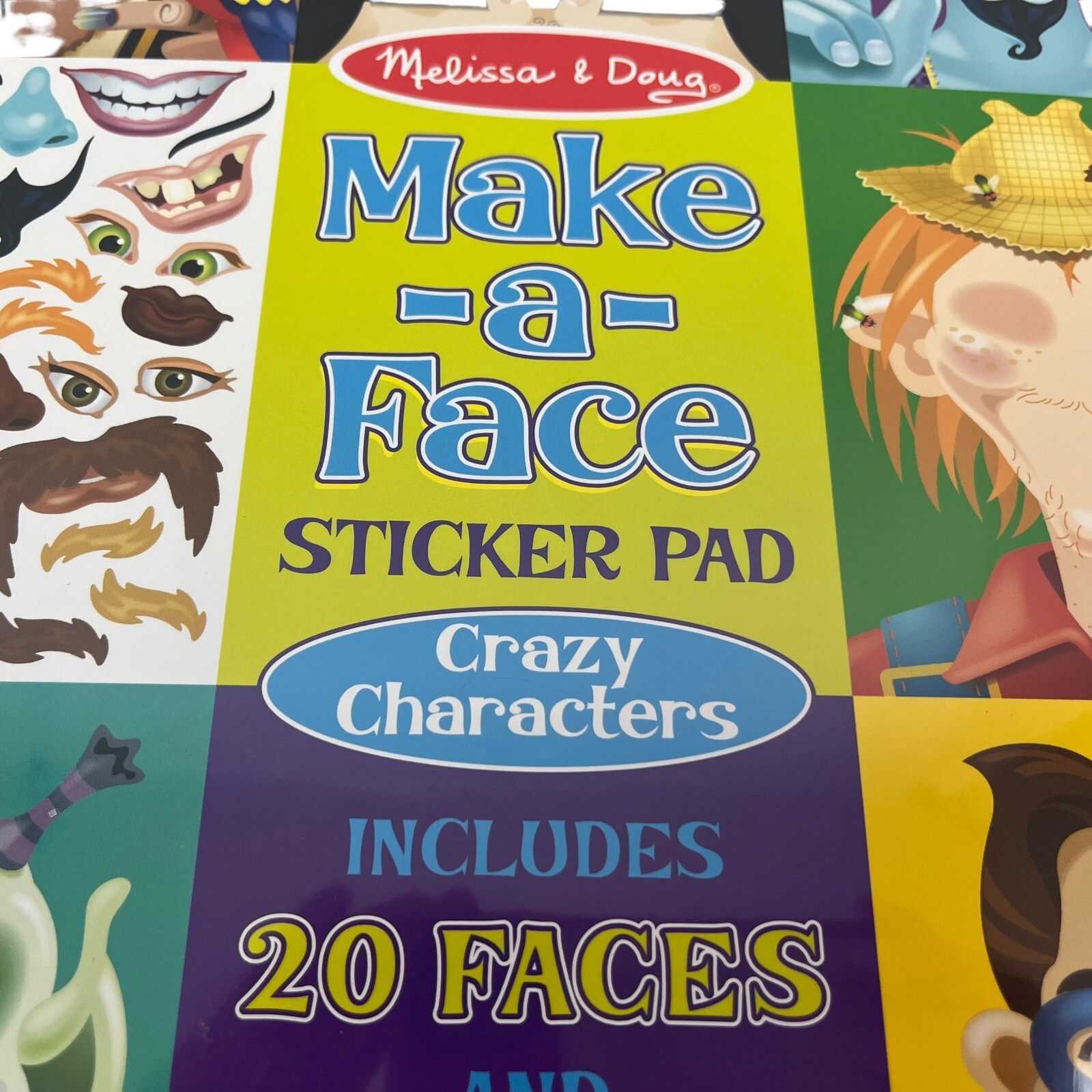 MELISSA & DOUG Make A Funny Faces Stickers Pad NEW SEALED