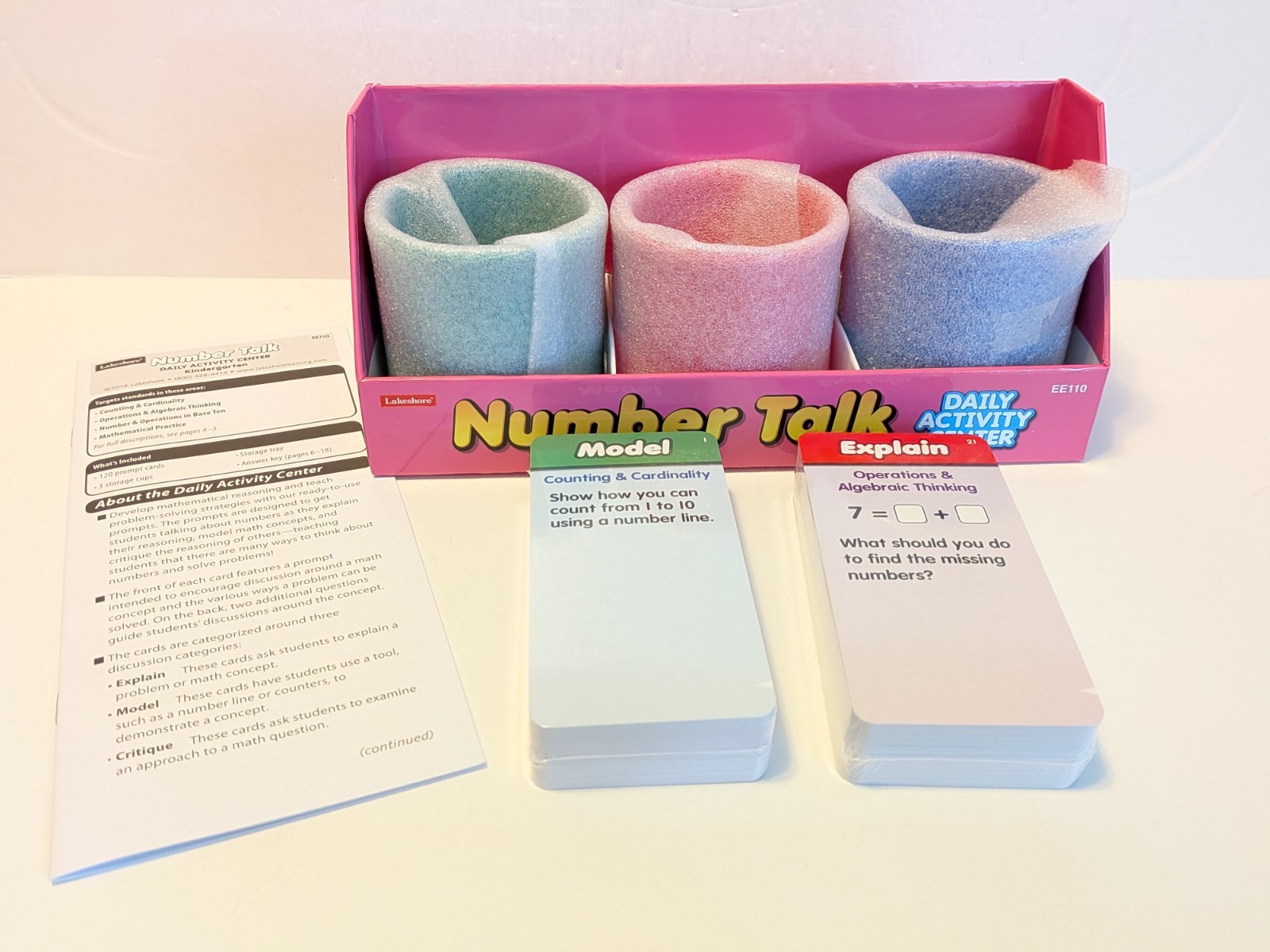 Lakeshore Number Talk Class Daily Activity Center EE110 Numbers Concepts Grade K