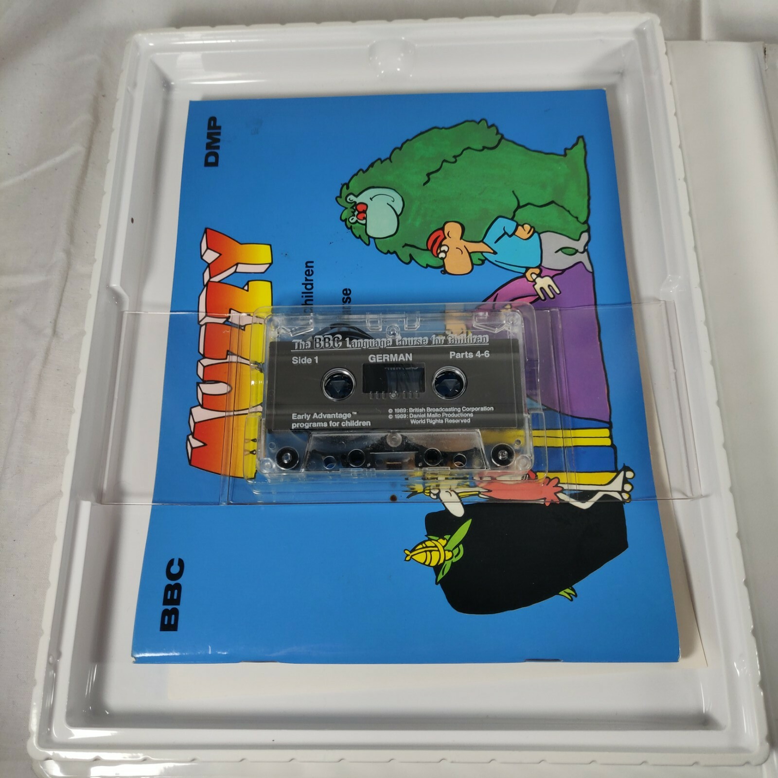 Muzzy I and II Video German Early Advantage BBC Language Courses 1990 VHS
