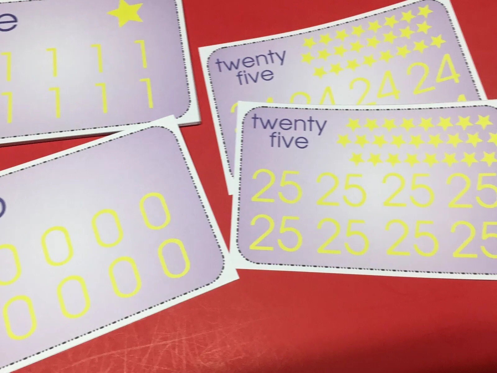 Numbers Tracing Set – Wipe n Write Laminated Card Set. 5.5X8.5 Preschool