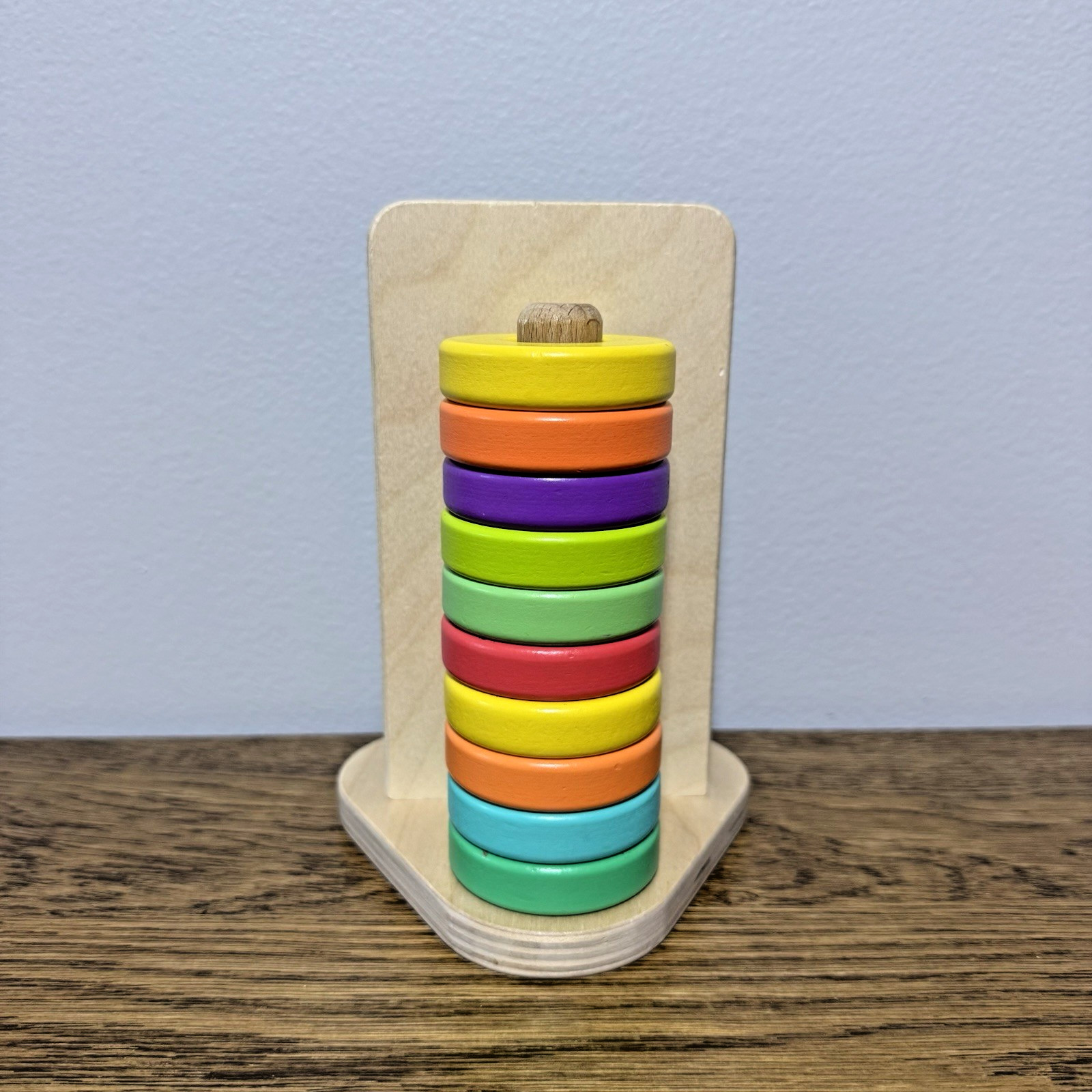 Lovevery Babbler Play Kit…Wooden Stack And Slot Baby Toy Ring Drop
