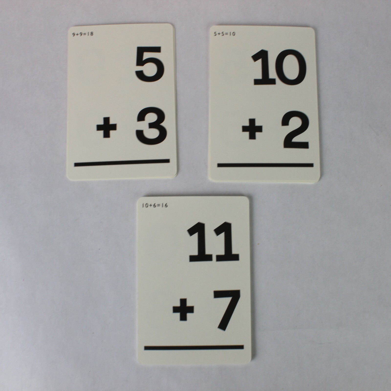 Kids Learning Flash Cards, Lot of 3: Addition Multiplication National Geographic