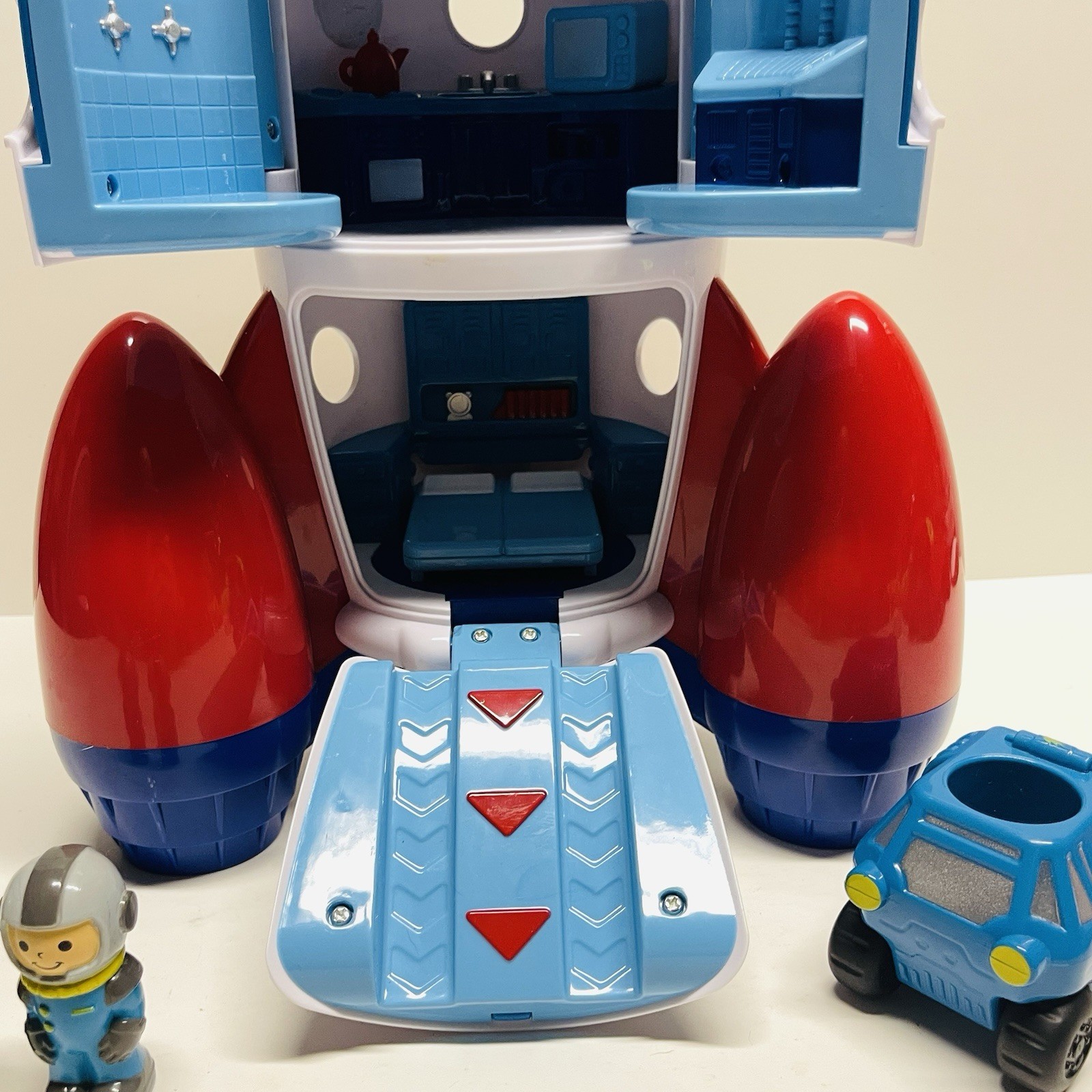 Lakeshore Learn & Play Explore Rocket Space Ship Toy w/ 2 Astronauts And Rover