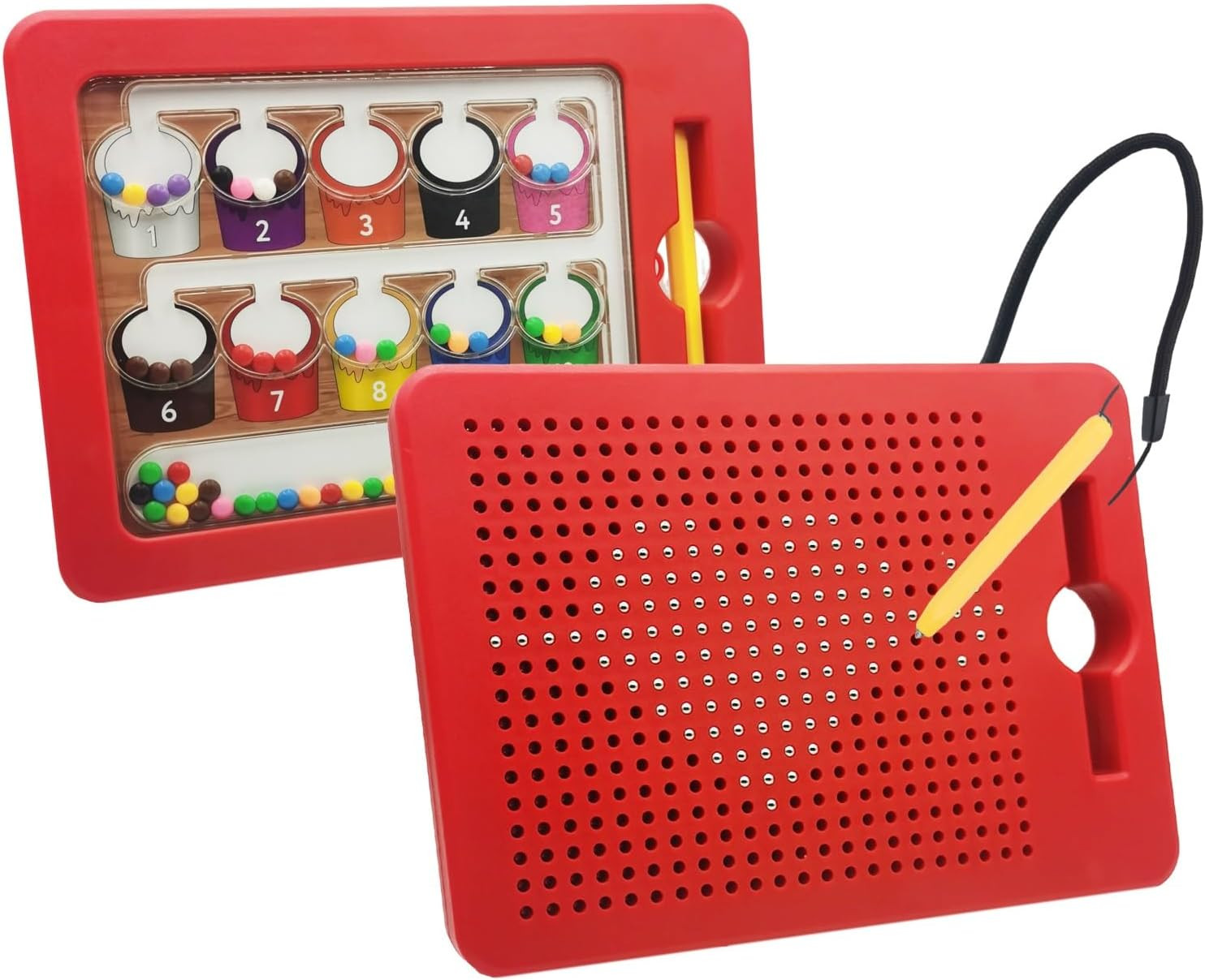 2 in 1 Double-Sided Magnetic Drawing Board for Kids, Magnetic Color Number