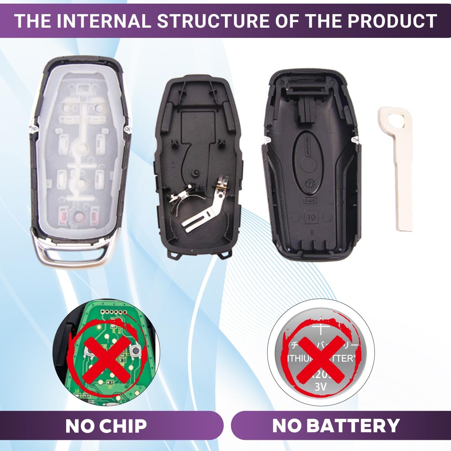 Key Fob Case for Ford F150 F250 F350 Mustang Explorer Edge Fusion Lincoln MKZ…