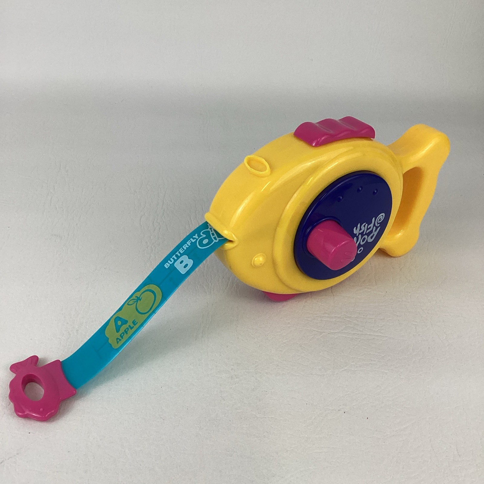 Roll Fish Toy 5 Foot Measuring Tape Alphabet Learn Reel ABCs Handheld Toddler
