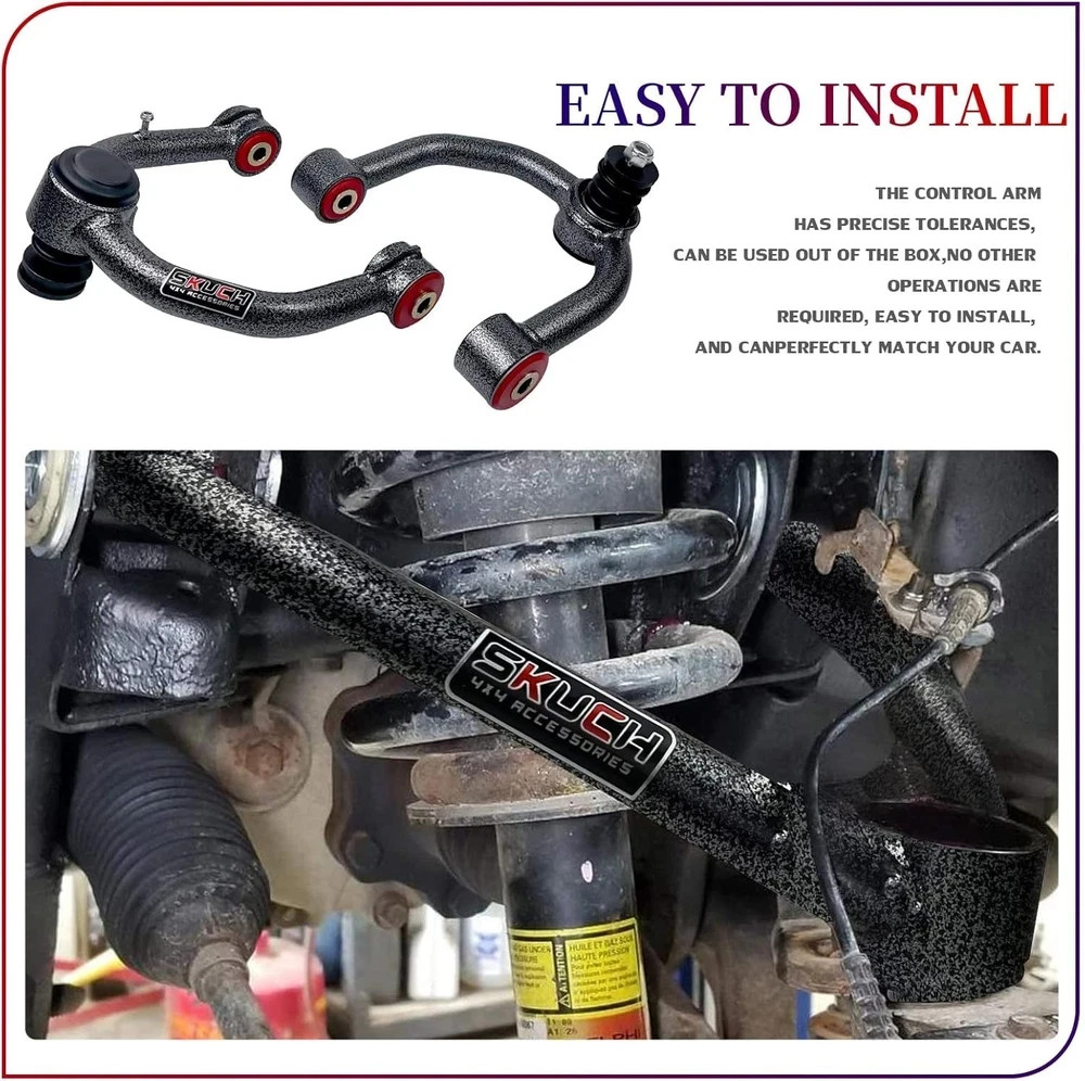Front Upper Control Arms for 1995-2002 Toyota 4Runner, 2-4” Lift Tubular Sus…