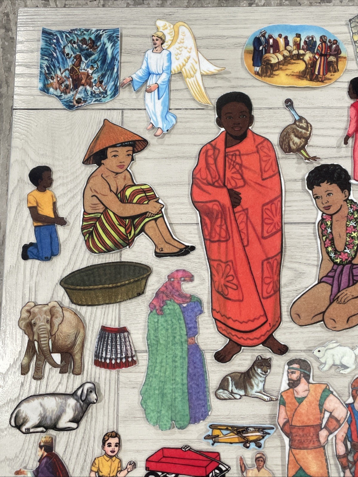 Vintage Bible Stories Felt Board Set Flannel Sunday School VBS Over 40 Pieces