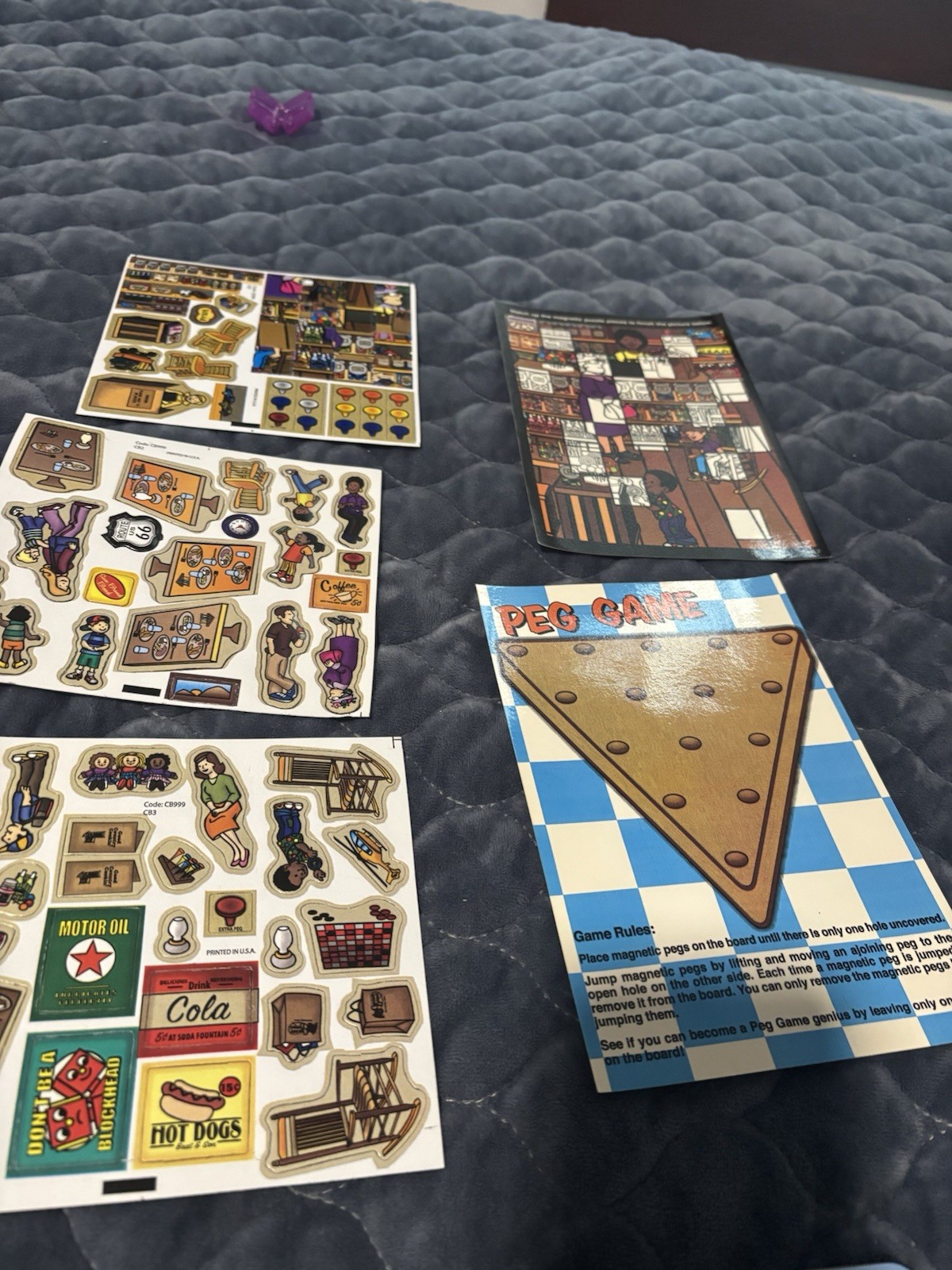 Cracker Barrel Old Country Store, 98 Magnetic Play Set In Tin Container. New*