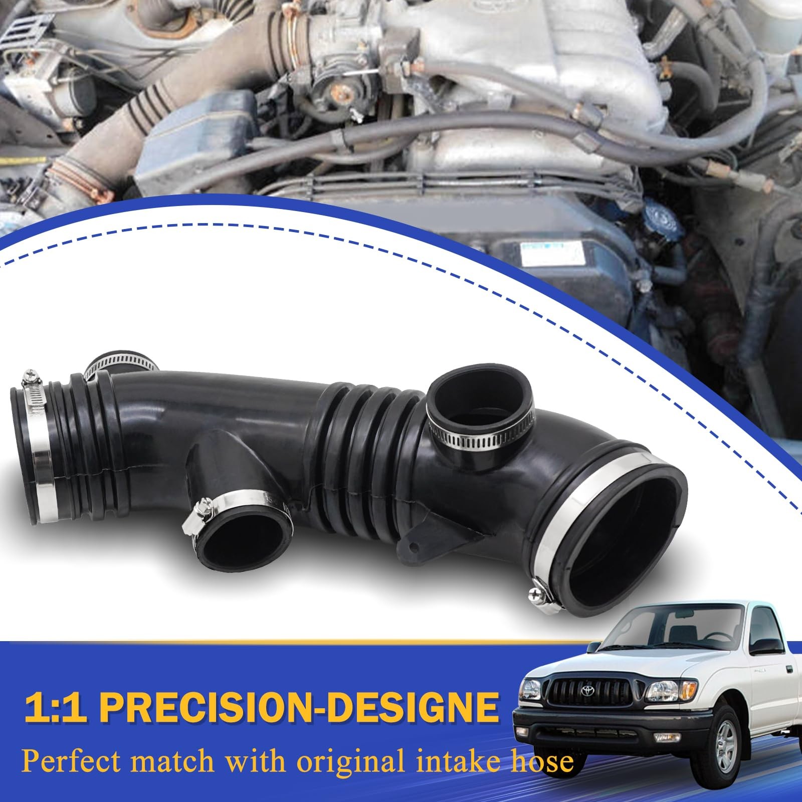 17881-62170 Air Cleaner Intake Hose Tube For 2001-2004 Toyota Tacoma