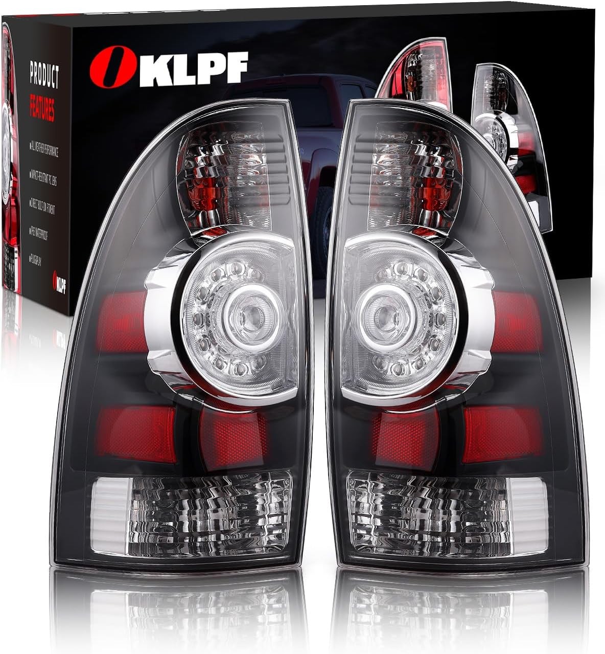 OKLPF LED Tail Light Toyota Tacoma 2005-2015 Smoked
