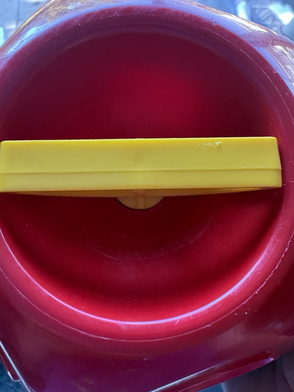 Tupperware Shape O Ball Sorter Red Blue with Complete Set of 10 Shapes