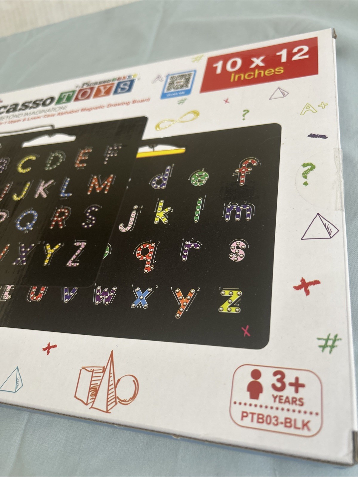 Picasso Toys Alphabet Magnetic Drawing Board 10x12in Double Sided