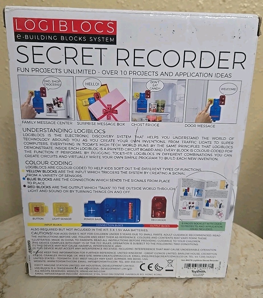 Secret Recorder (Build Over 10 Custom Circuit Systems) New In Sealed Box.