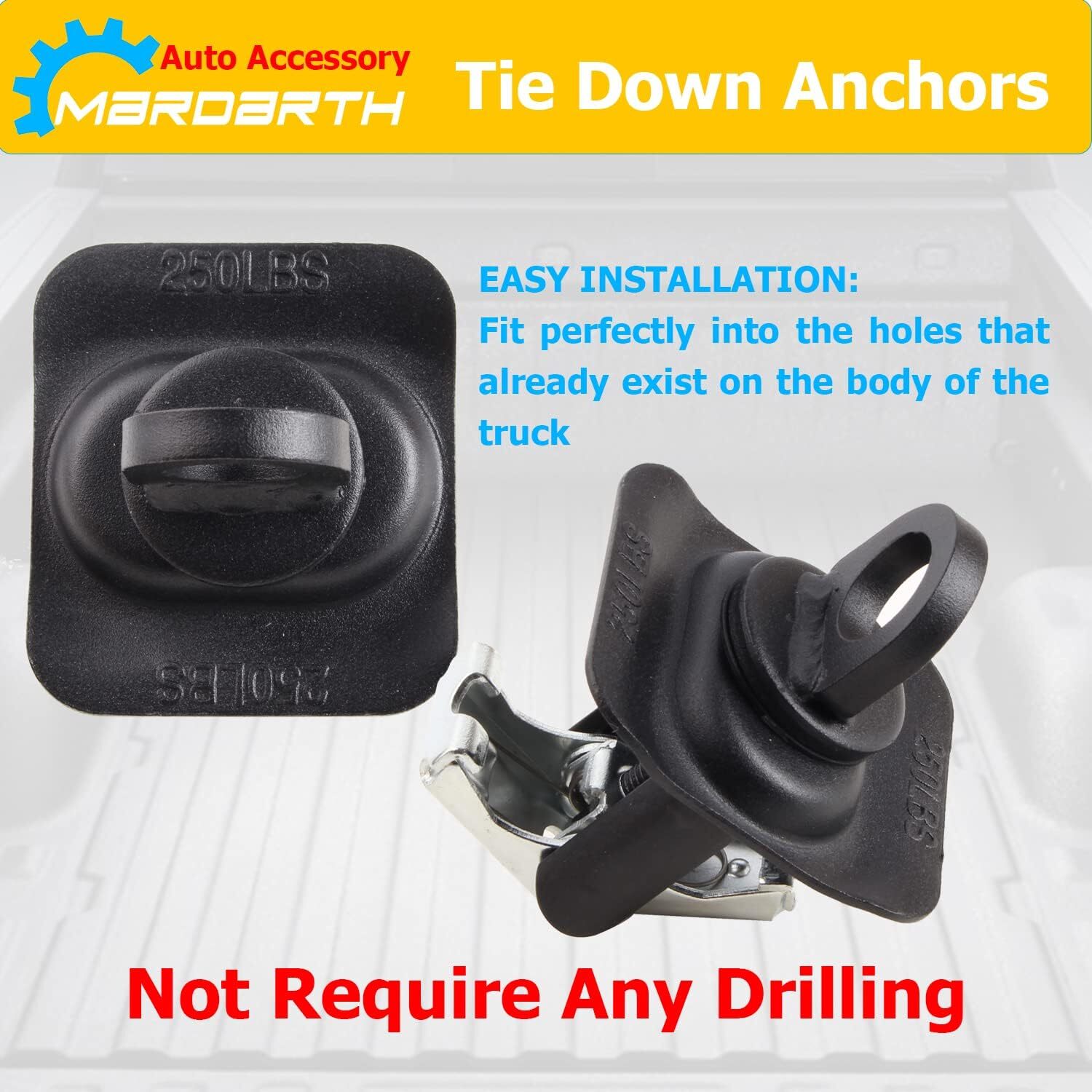 23146899 Truck Bed Tie Down Anchors Replacement for 2014-2024 Silverado Sierra,
