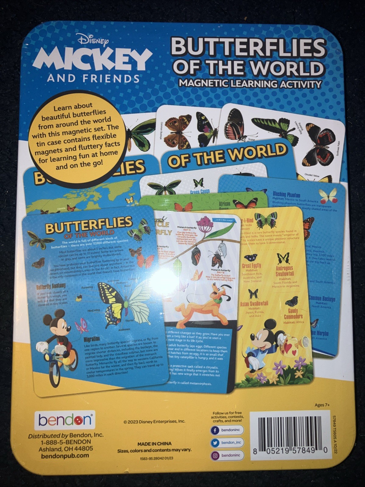 NEW Bendon Disney Butterflies Of The World Magnetic Learning Activity STEM
