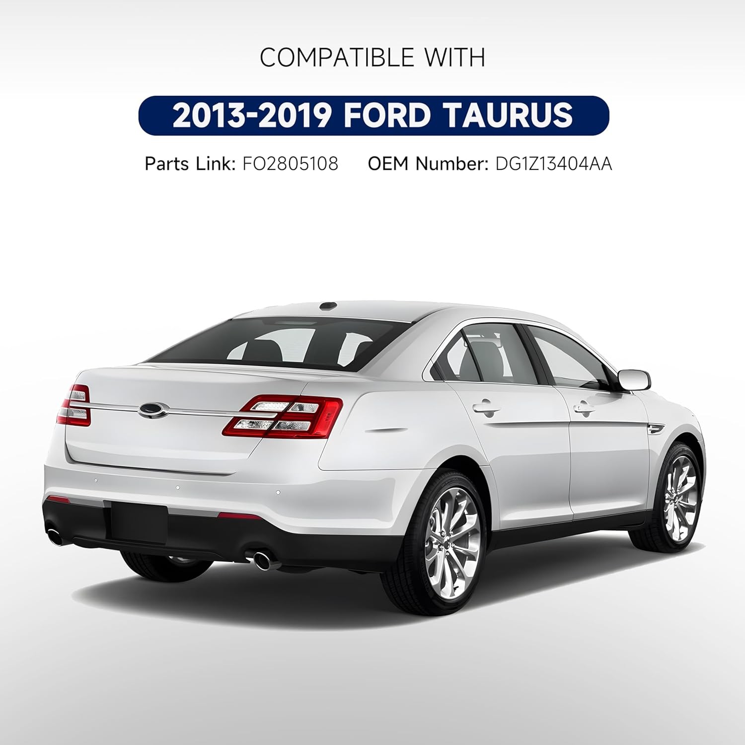 Tail Light Compatible with 2013 2014 2015 2016 2017 2018 2019 Ford Taurus Outer