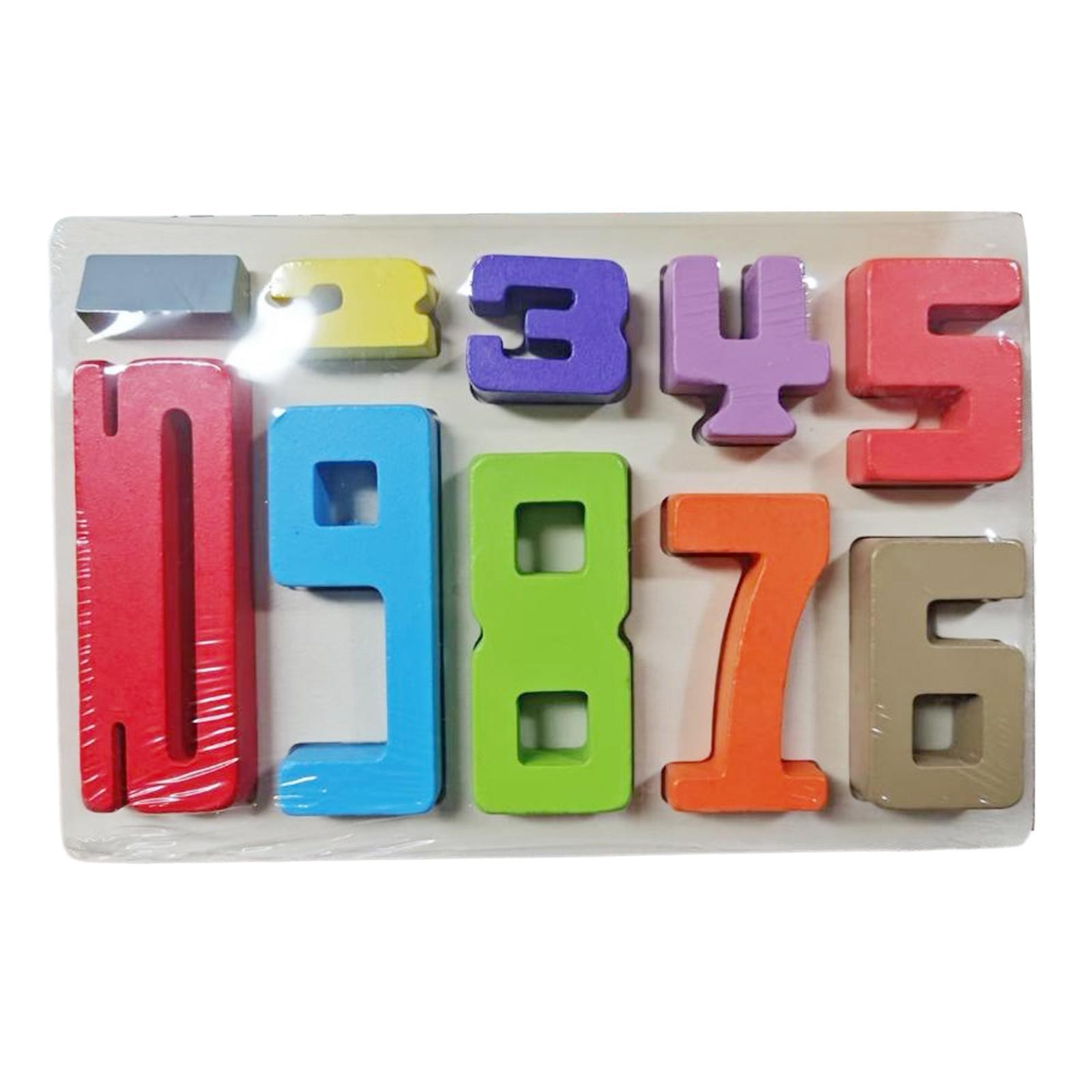 Wooden Building Blocks Math Learning Toy Counting Fine Motor Skill Stacking Game