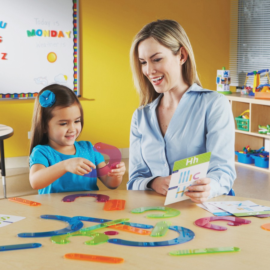 Learning Resources LRN8555 Letter Construction Set Colorful