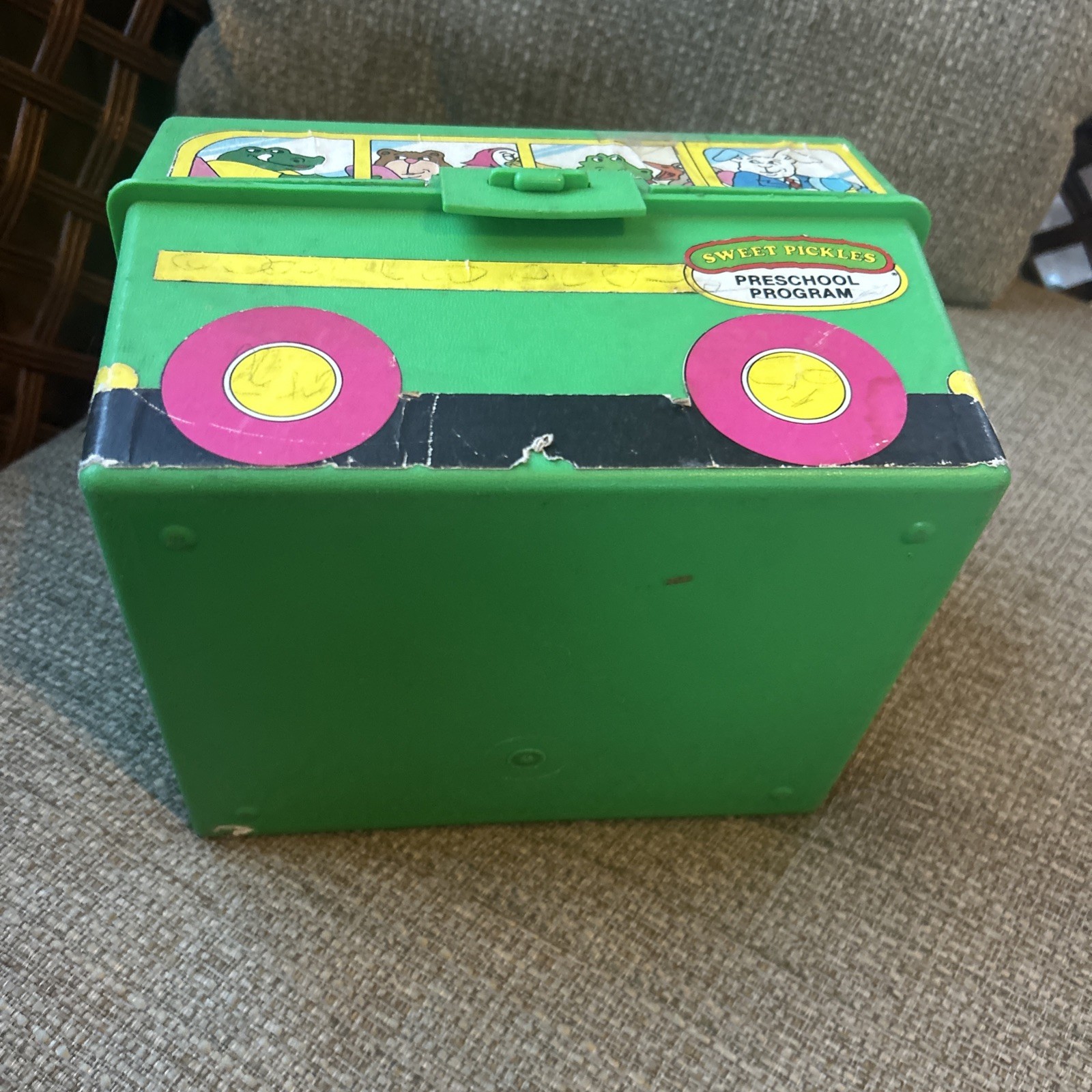 Vintage Sweet Pickles Preschool Program Learning Case Activity Bus Full w/ Cards