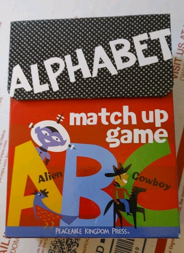 Alphabet Match Up Card Game by Peaceable Kingdom Press ABC Letters Matching Kids