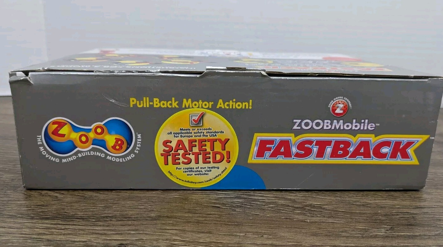 ZOOB MOBILE Fastback Racecar 20 Pieces Pull Back Motor Infinitoy 2011 – NEW