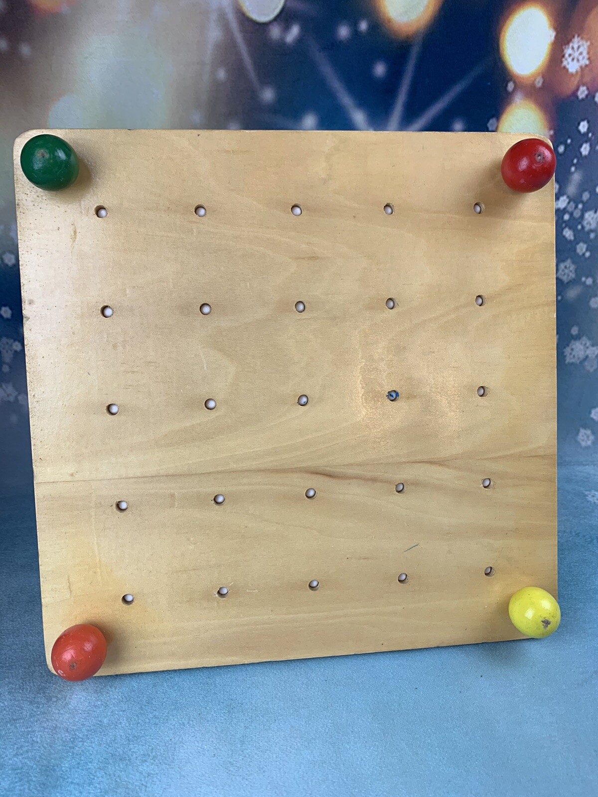 Vintage Wood Anatex Enterprises Toy – Geoboard Montessori Waldorf Manipulative