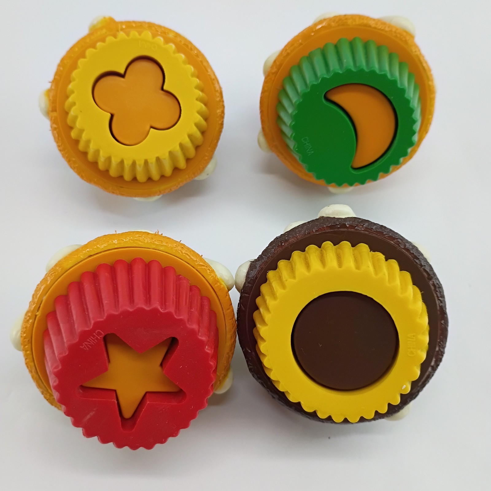 4 Melissa & Doug Replacement Shape Sorting Cupcakes Retired