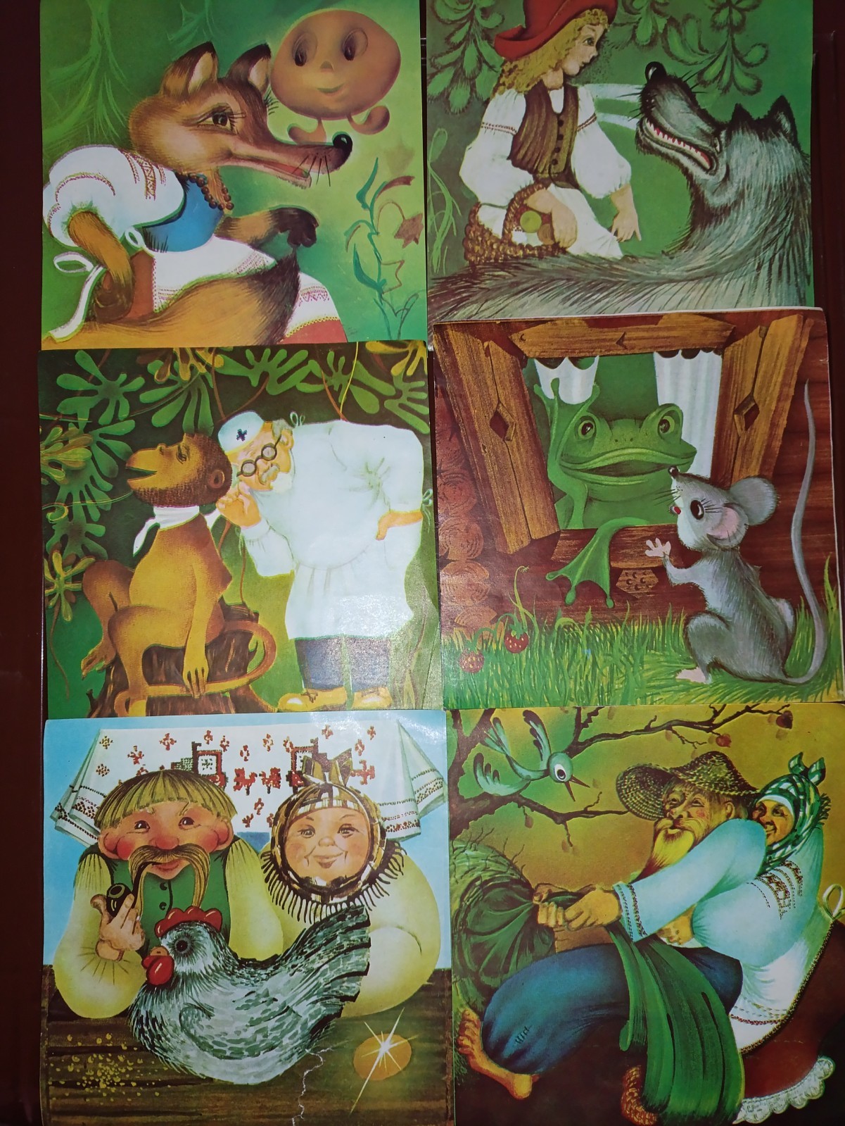 Vintage rare set 9 Children’s cubes for assembling images on fairy tales USSR