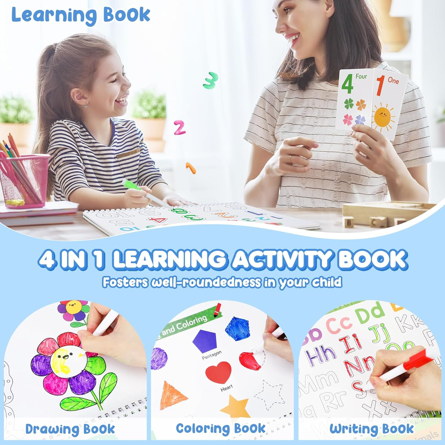 Busy Book for Toddlers – Preschool Learning Activities 36 Themes Learning