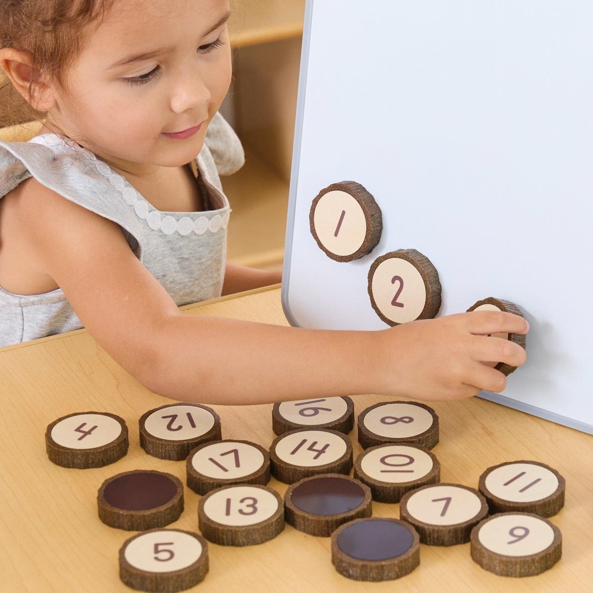Kaplan Early Learning Magnetic Wood Cookie Counters – 21 Pieces
