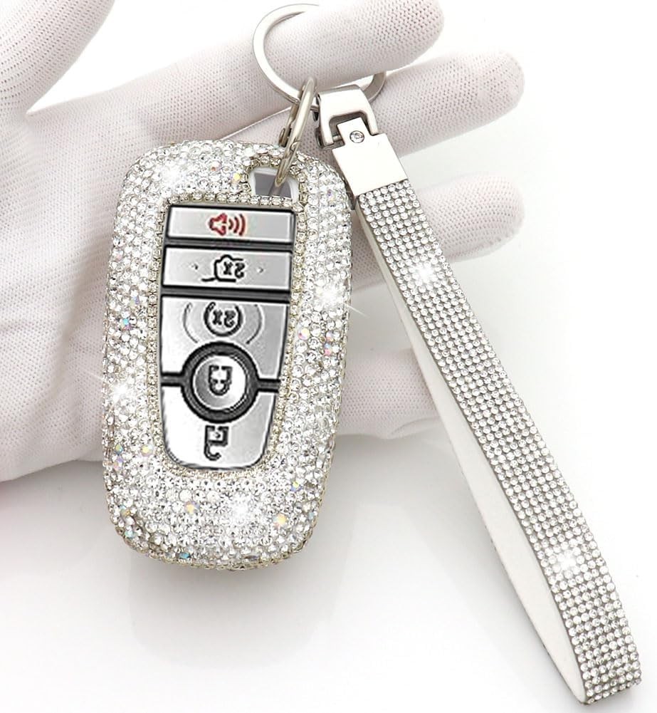 Key Fob Cover Case Keychain Compatible with Ford Explorer Edge Mustang Fusion…